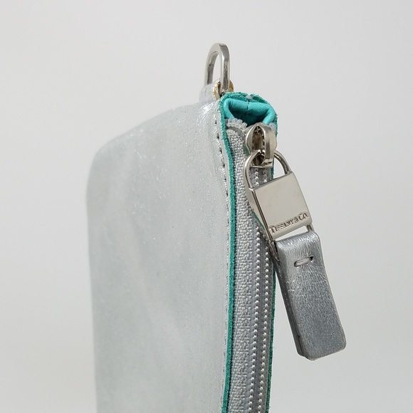 Tiffany & Co silver leather pouch 9×5 brand new - Picture 4 of 6